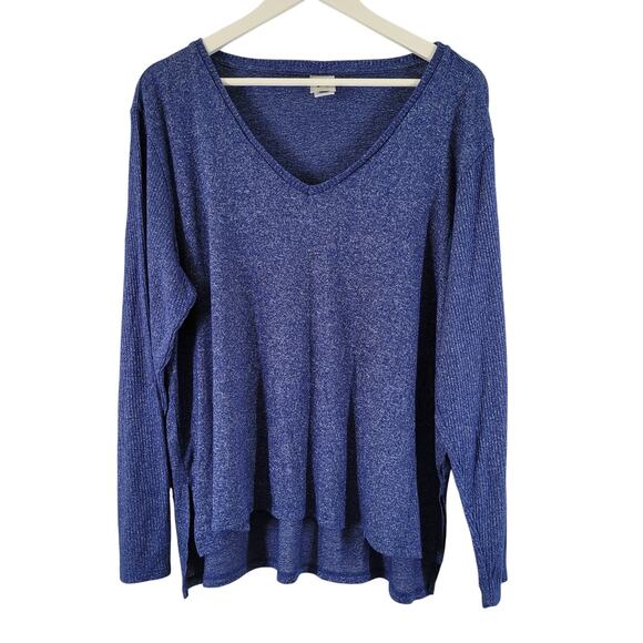 Natori Sleep Shirt Womens XXL Soft Jersey Blue Long Sleeve - Picture 1 of 9
